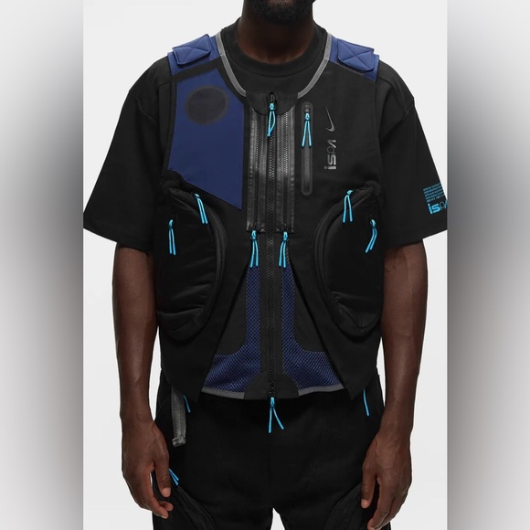 NWT Nike ISPA Gilet 2.0 Vest 'Black Midnight Navy' FB2376-010 - Picture 2 of 8